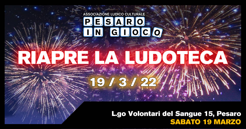 RIAPRE LA LUDOTECA!